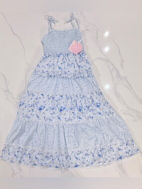Loveshackfancy X Target Girls' Stella Budding Florals Tiered Maxi Dress